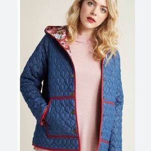 Modcloth Quilted Reversible Jacket